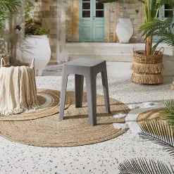 Stołek Spectra szary z tworzywa