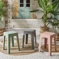 Stołek Spectra żółty z tworzywa