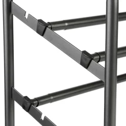 Stojak na buty- 10 par czarny, metalowy