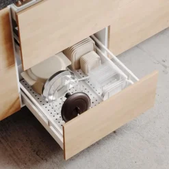 Stojak na naczynia Peggy biały