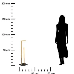 Stojak na papier toaletowy Léa czarny