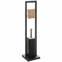 Stojak na papier toaletowy ze szczotką