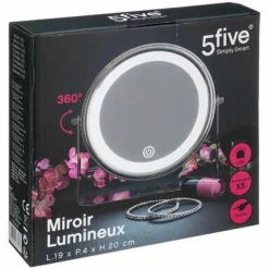 Stojące lusterko LED 19cm