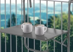 Stolik balkonowy Zola szary