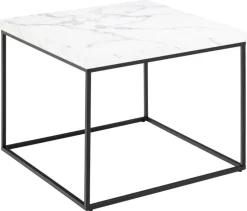 Stolik Barossa 60x60cm biały marmur