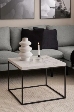 Stolik Barossa 60x60cm biały marmur