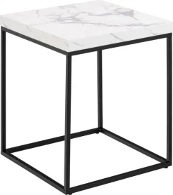 Stolik Barossa 40x40cm biały marmur