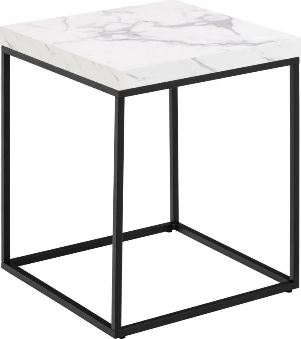 Stolik Barossa 40x40cm biały marmur