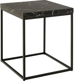 Stolik Barossa 40x40cm czarny marmur