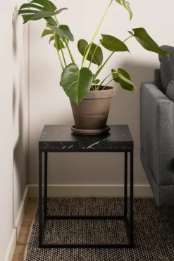 Stolik Barossa 40x40cm czarny marmur