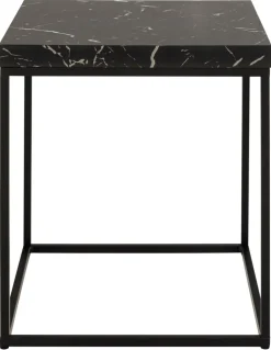 Stolik Barossa 40x40cm czarny marmur