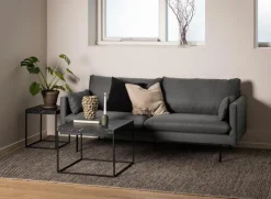 Stolik Barossa 60x60cm czarny marmur