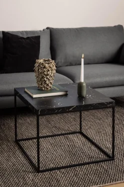 Stolik Barossa 60x60cm czarny marmur