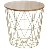 Stolik boczny Kumi naturalny/złoty