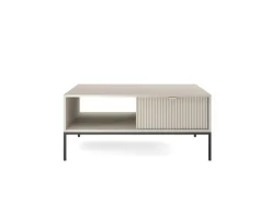 Stolik Delicious ryflowany kaszmir czarne nogi