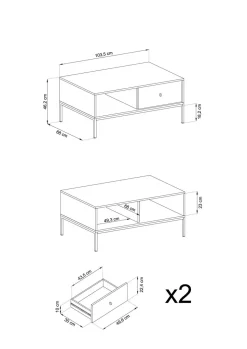 Stolik Evora beżowy