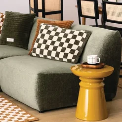 Stolik Jaya żółty metalowy