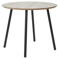 Stolik kawowy Aalst 55cm trawertyn/  czarny