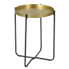 Stolik kawowy Alia 35 cm złoty/czarny