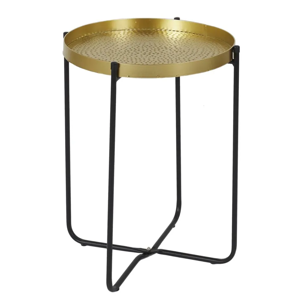 Stolik kawowy Alia 35 cm złoty/czarny