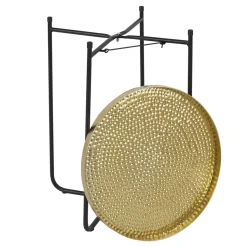 Stolik kawowy Alia 35 cm złoty/czarny