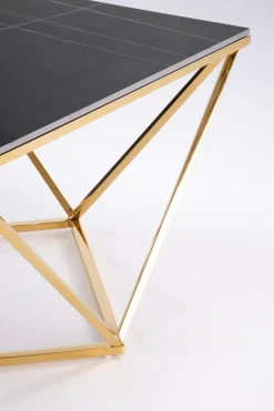 Stolik kawowy Artus złoty/czarny marmur