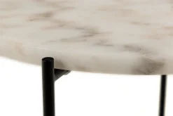 Stolik kawowy Avila wysoki biały marmur