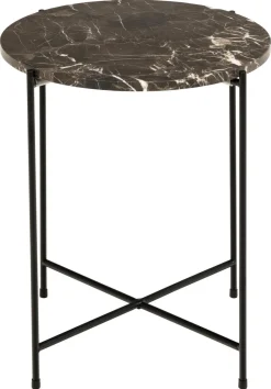 Stolik kawowy Avila wysoki brązowy