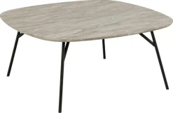 Stolik kawowy Caracas 90x90cm szary marmur
