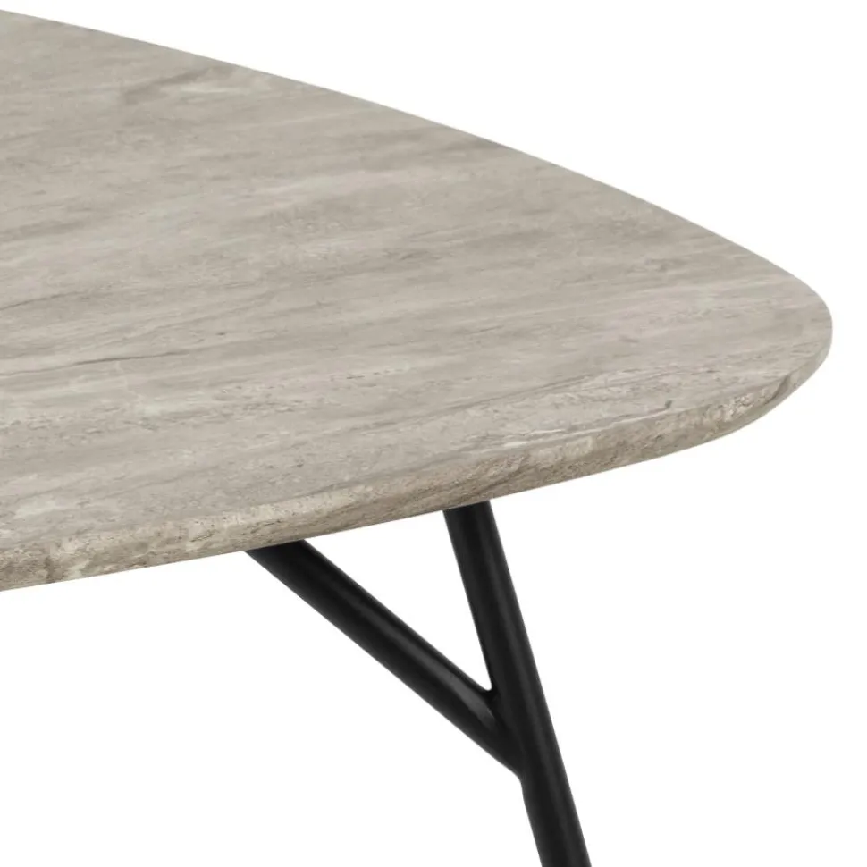 Stolik kawowy Caracas 90x90cm szary marmur