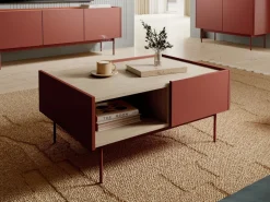 Stolik kawowy Cashmer czerwony