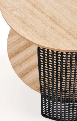 Stolik kawowy Collo naturalny/czarny