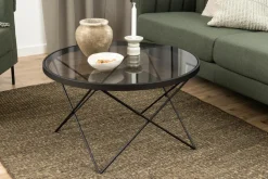 Stolik kawowy Cuxton czarny/dymiony