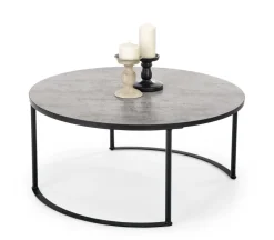 Stolik kawowy Essada szary / czarny