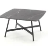Stolik kawowy Farra szary marmur/czarny