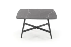 Stolik kawowy Farra szary marmur/czarny