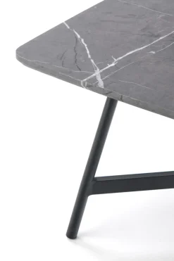 Stolik kawowy Farra szary marmur/czarny