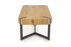 Stolik kawowy Frada dąb złoty/ czarny