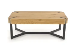 Stolik kawowy Frada dąb złoty/ czarny