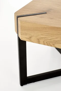 Stolik kawowy Frada dąb złoty/ czarny