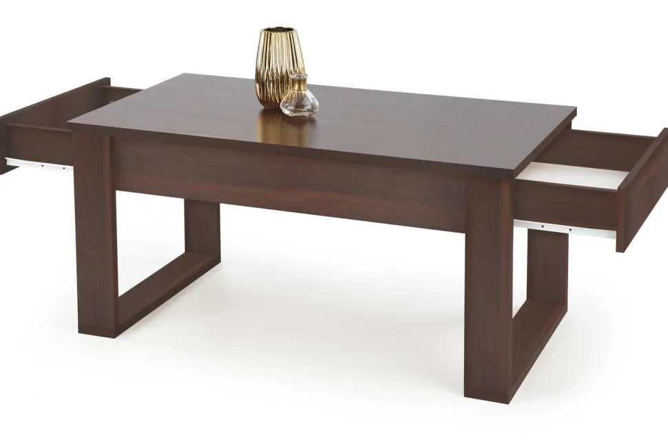 Stolik kawowy Halk ciemny orzech