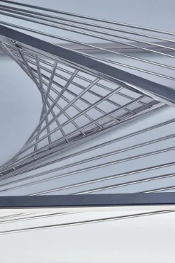 Stolik kawowy Infinity srebrny, szkło -