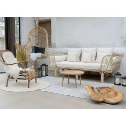 Stolik kawowy Jammu 60cm mango naturalny