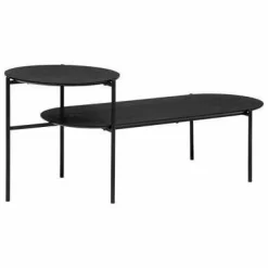 Stolik kawowy Kemi podwójny czarny