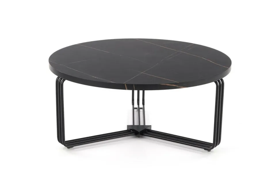 Stolik kawowy Lintica L czarny marmur/