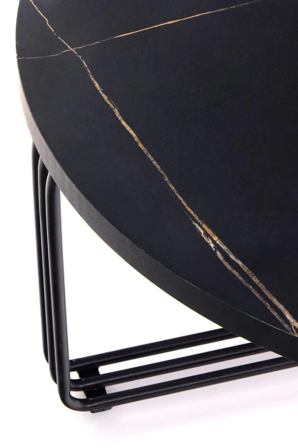 Stolik kawowy Lintica L czarny marmur/