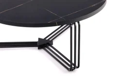 Stolik kawowy Lintica L czarny marmur/