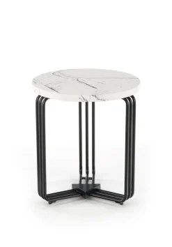 Stolik kawowy Lintica S biały marmur/