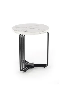 Stolik kawowy Lintica S biały marmur/