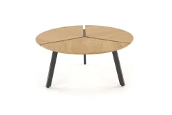 Stolik kawowy Louza czarny/ dąb złoty